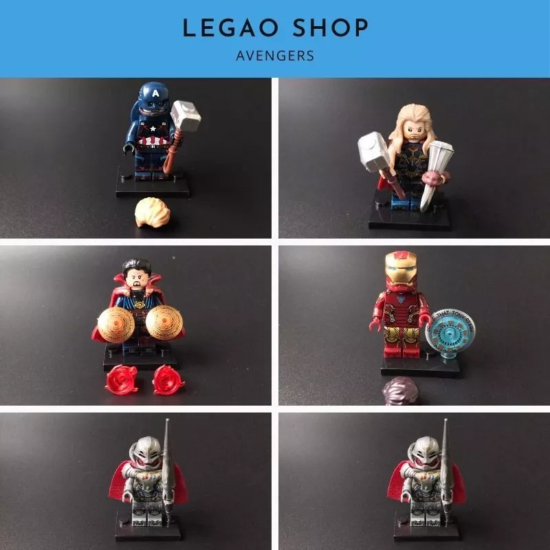 Minifigures Legao Nhân vật Avengers  - Đồ Chơi Lắp Ráp Siêu Anh Hùng Avengers