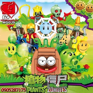 Minifigure Nhân Vật Hoa Quả Nổi Giận Plants Vs Zombies Tuyệt Đẹp Đồ Chơi Lắp Ráp Xếp Hình Unofficial Lego MG MOC DIY