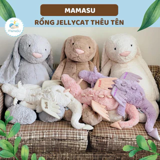 (THÊU TÊN) Rồng Jellycat Thêu Tên Theo Yêu Cầu - Rồng Thỏ Lông Mềm Cho Bé Người Yêu Bạn Gái Gấu Bông Quà Tặng Hot Trend