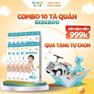 [Combo 10 Bịch + Quà] Tã Bỉm Quần BEBEBOO có đủ size thương hiệu Nhật Bản thấm hút cực nhanh, chống tràn, siêu mềm mịn