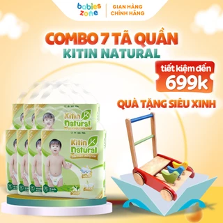 [Combo 7 Bịch + Quà] Tã Bỉm Quần Kitin Natural có đủ size thương hiệu Việt thấm hút cực nhanh, chống tràn, siêu mềm mịn