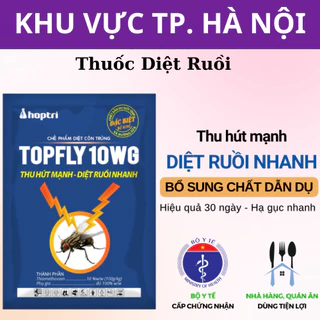 Thuốc diệt ruồi HỢP TRÍ Topfly 10WG bổ sung chất dẫn dụ giới tính và đường sữa 20g