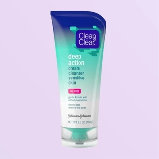 Sữa Rửa Mặt Cho Da Nhạy Cảm Clean & Clear Deep Action Cream Cleanser Oil-Free 184g