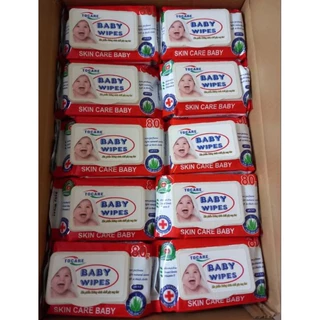 Combo 10 gói khăn ướt baby wipe 80g