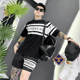 Bộ Cotton GIVENCHY Nam Nữ In Logo Dáng Đẹp Phong Cách Thể Thao Boy Phố Hot Trend 2024