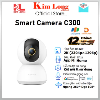 Camera quan sát Xiaomi C300 Smart 2K Bản quốc tế - Bảo hành 12 tháng chính hãng