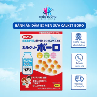 Bánh bi men sữa cho bé calket boro 80g Nhật Bản, bánh ăn dặm cho bé nội địa Nhật
