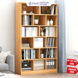 Tủ Sách Đứng Thông Minh FIVO FB70, Chất Liệu Gỗ MDF Cao Cấp, Lắp Ráp Dễ Dàng, Phù Hợp Mọi Không Gian  (80x24x179cm)