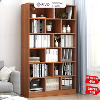 Kệ Sách Gỗ Để Sàn Cao Cấp FIVO FB70 Thiết Kế Thanh Lịch, Nội Thất Lắp Ráp Thông Minh, Decor Linh Hoạt