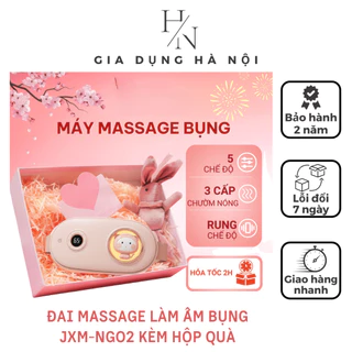 Đai Massage Chườm Ấm Bụng JXM-NGO2 - Mát Xa Làm Nóng Giảm Đau Bụng Kinh - Bản Cao Cấp Kèm Hộp Quà