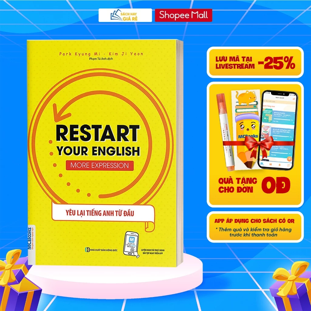 Sách - Yêu Lại Tiếng Anh Từ Đầu - Restart Your English - More Expression