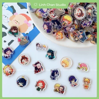 Set 10 Charm mini 1cm/2cm Kimetsu no Yaiba trang trí dễ thương