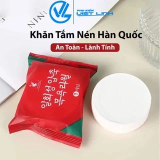 Khăn Tắm Nén Dùng 1 Lần, Loại To Dày 70x140cm,Khăn Tắm Nén Hàn Quốc 100% Cotton An Toàn Cho Da - Phụ Kiện Việt Linh