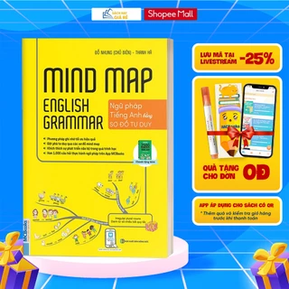 [LIFEMALL9915 - 12% đơn 99K] Sách - Mindmap English Grammar - Ngữ Pháp Tiếng Anh Bằng Sơ Đồ Tư Duy