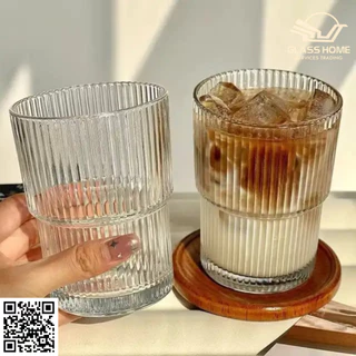 [ COMBO GIÁ RẺ ] 06 Ly Sọc 2 Tầng, Ly Thủy Tinh Chịu Nhiệt Uống Trà, Cafe, Sinh Tố - Dung Tích 450ml