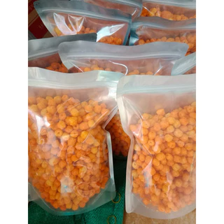 500gr bim bim nui chiên giòn, snack quẩy nui chiên giòn túi zip