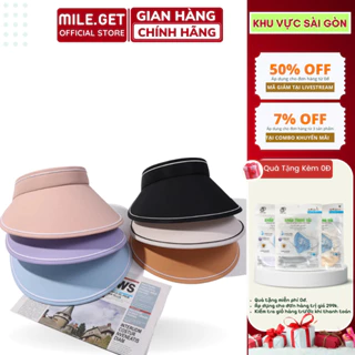 Mũ Chống Nắng Nữ Nửa Đầu Rộng Vành, Nón Chống Nắng Hàn Quốc Chất Liệu Vải Polyester Mát Chống Tia UV Đi Biển, Dã Ngoại