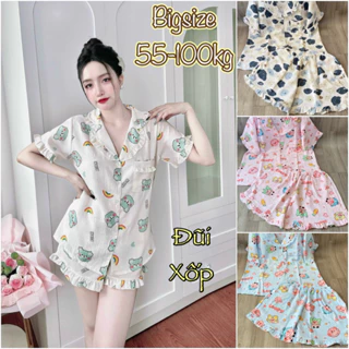 Đồ bộ Bigsize Pijama Đũi Xốp Thái mẫu mới