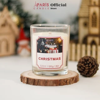 Nến thơm cao cấp Paris Candle tinh dầu thiên nhiên an toàn CHRISTMAS cho phòng vừa và nhỏ