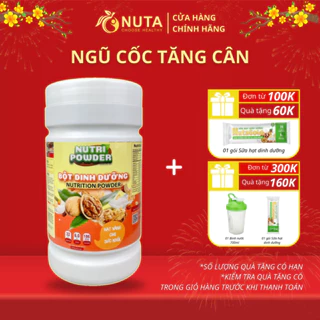 NGŨ CỐC DINH DƯỠNG HỖ TRỢ TĂNG CÂN NUTRIPOWDER - BỘT NGŨ CỐC CÁC LOẠI HẠT DINH DƯỠNG CHO NGƯỜI GẦY - HỘP 500G