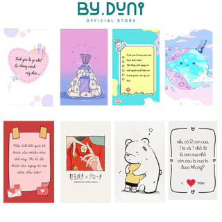 Quotes card tình yêu Love card Postcard Couple, thiệp chúc mừng quà tặng sinh nhật, lễ kỷ niệm, cảm ơn