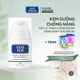 Kem dưỡng Chống nắng Vật lý,tăng cường độ ẩm hàng ngày SOS H20 SPF30 Anh [SOS SERUM]