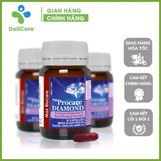 Procare Diamond - Procare Đỏ Vitamin tổng hợp cho phụ nữ có thai và cho con bú lọ 30 viên