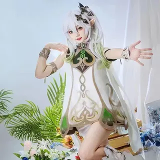 Genshin Impact Nahida cosplay Trang Phục Người lớn  Trẻ em Bộ tóc giả biểu diễn trò chơi