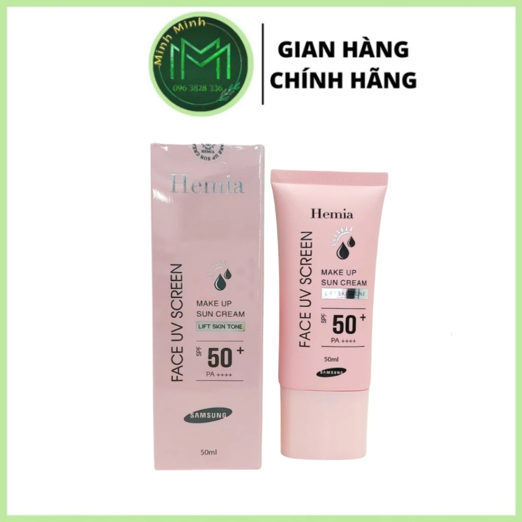 Kem Chống Nắng HEMIA Nâng Tone Kiềm Dầu SPF50++++ 50ml