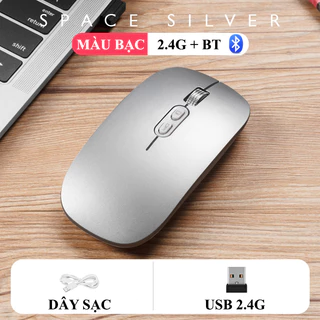 Chuột không dây FMOUSE M103 2.4G+BT có đèn led RGB sử dụng pin sạc cổng sạc type-c không lo thay pin