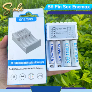 [LẺ SẠC] Sạc Pin Tái Sử Dụng - Nguyên Sạc 4 Cổng Sử Dụng Sạc Pin. Có báo pin, sạc nhanh. Có dây sạc đi kèm.