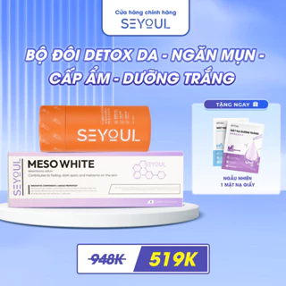 Combo Mặt Nạ Cà Rốt Sủi Bọt SEYOUL Hàn Quốc Se Khít Lỗ Chân Lông và Cấy Phấn Meso White SEYOUL Hàn Quốc Trắng Da