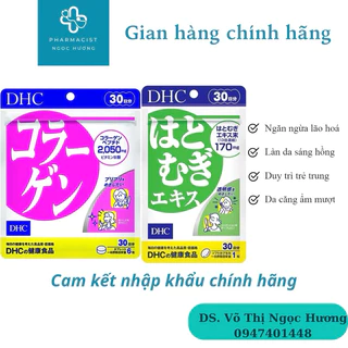 Combo Viên uống Trắng Da Chống Lão Hoá DHC Nhật Bản gồm Collagen DHC 30 ngày & Trắng Da DHC 30 ngày