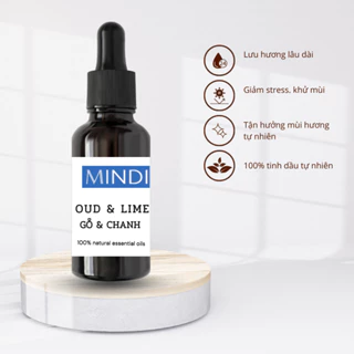 Tinh dầu Gỗ và Chanh sần Oud & Lime - MINDI Essential Oil