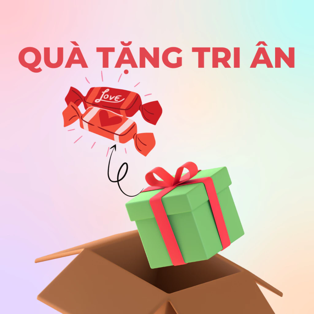 Quà tặng ngọt ngào tri ân khách hàng mua quần áo tại love studio