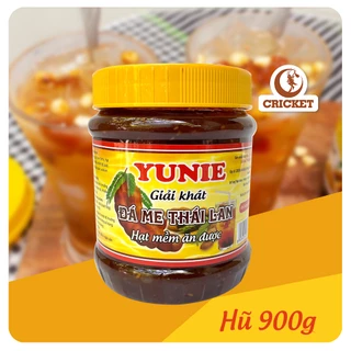 Đá Me Hạt Mềm YUNIE Hũ 900gr - Thức uống giải khát ngày hè, chua chua ngọt ngọt, ăn được hạt - CRICKET