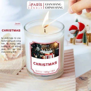 Nến thơm Paris Candle cao cấp tinh dầu thiên nhiên mùi hương CHRISTMAS cho phòng vừa và nhỏ