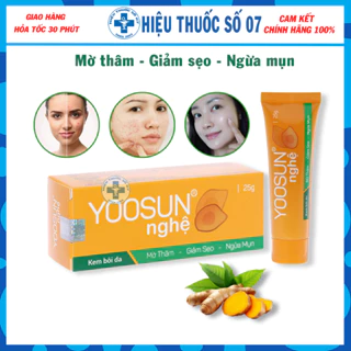 Yoosun Nghệ - Kem Bôi Da, Giảm Mụn, Mờ Sẹo, Dưỡng Ẩm, Dưỡng Da (Tuýp 25G) [Chính Hãng]