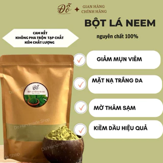 100g 250g bột lá Neem Ấn Độ nguyên chất 100% Handmade , giảm mụn, dưỡng trắng da, chống lão hoá, mờ thâm