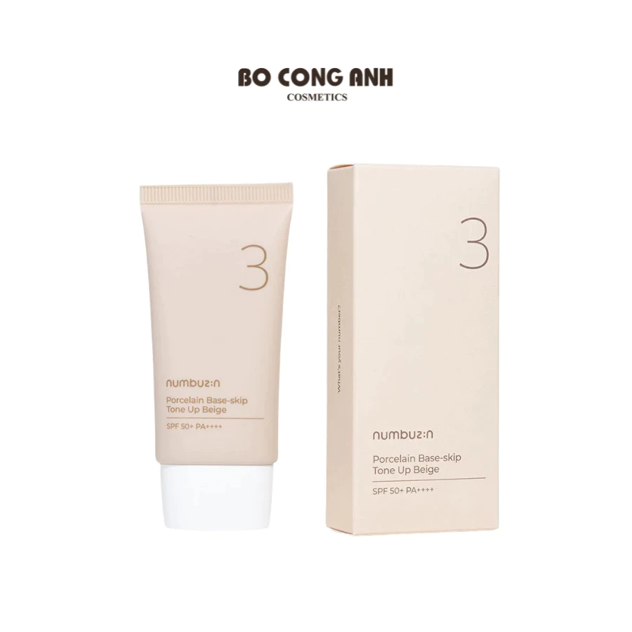 Kem Chống Nắng Numbuz:n Tone Up Beige Hàn Quốc 50ml