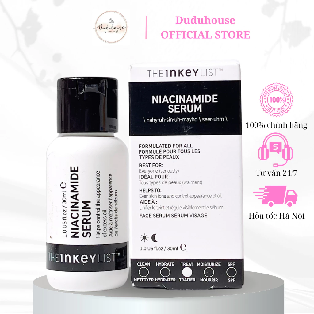 Serum The Inkey List Niacinamide 10% giảm mụn, giảm thâm 30ml Duduhouse