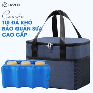 Túi giữ nhiệt bình sữa đá khô trữ lạnh 12 tiếng ủ 4 tiếng cách nhiệt chống thoát hơi 99%