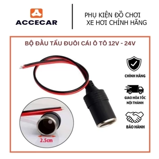 Đầu tẩu đuôi cái ô tô 12v 24v - ACCECAR