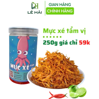 Khô mực xé tẩm vị Lê Hải 250g đồ ăn vặt Sài Gòn vừa ngon vừa rẻ