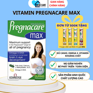 Vitamin tổng hợp cho bà bầu 🌸𝑪𝒉𝒊́𝒏𝒉 𝒉𝒂̃𝒏𝒈🌸 Viên uống vitamin tổng hợp pregnacare max vitabiotics cho bà bầu 84 viên