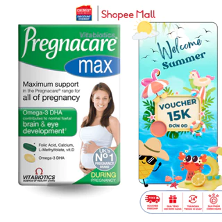 Vitamin tổng hợp cho bà bầu Pregnacare Max 84 viên tăng cường hệ miễn dịch cho cả mẹ và bé, giảm tình trạng ốm nghén