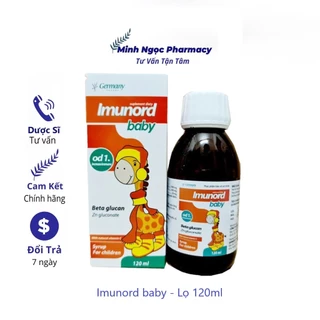 TĂNG CƯỜNG SỨC ĐỀ KHÁNG CHO BÉ IMUNORD BABY - 120ml