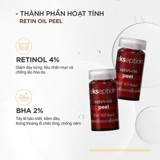 (Hàng công ty) Retin-Oil Peel EKSEPTION - Peel căng bóng, se lỗ chân lông và trẻ hóa da 1 lọ 5ml