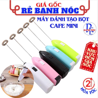 Máy Tạo Bọt Cà Phê Mini Cầm Tay Dùng Pin 2A Tiện Lợi -  Máy Đánh Trứng - Cây Đánh Trứng, Đánh Kem, Cafe, Trà Sữa Tự Động