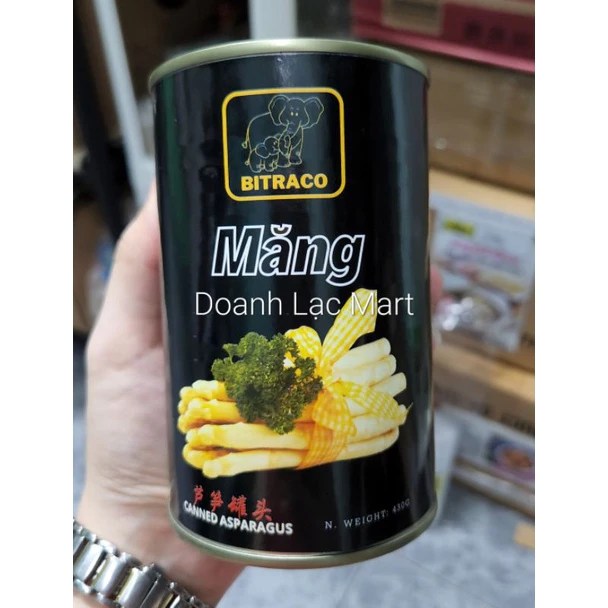 [Loại 1] ASPARAGUS Măng tây đóng hộp 430g. Măng lon dùng nấu súp, canh, lẩu, trộn salad, xào